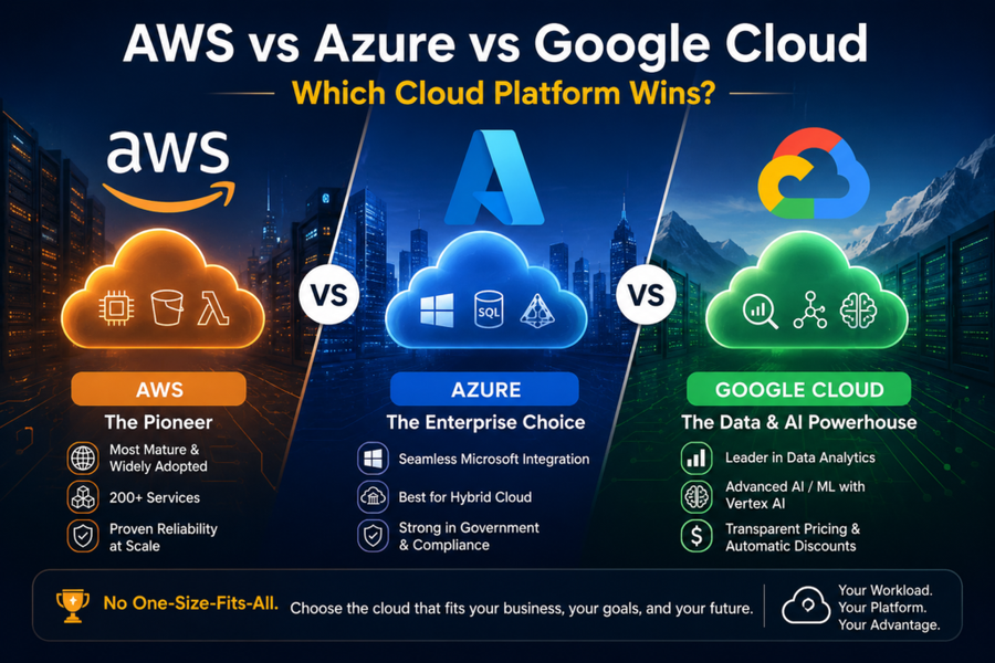 AWS vs Azure vs Google Cloud: Which Cloud Platform Wins?