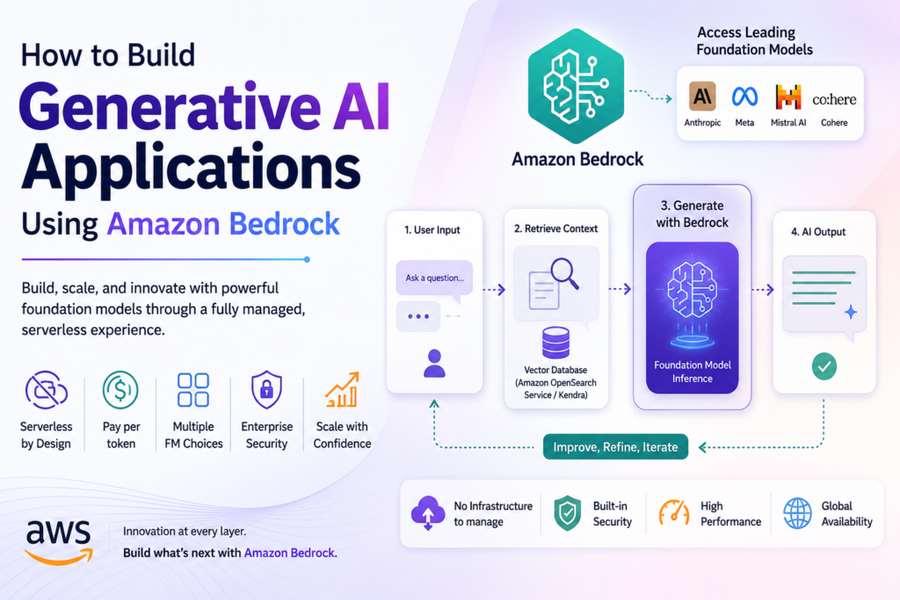 How to Build Generative AI Applications Using Amazon Bedrock