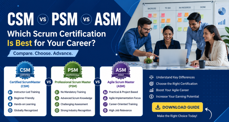 CSM vs PSM vs ASM: Which Scrum Certification Is Best?